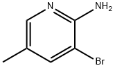 2-Amino-3-bromo-5-methylpyridine Structure