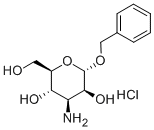 ベンジル3-アミノ-3-デオキシ-Α-D-マンノピラノシド塩酸塩 化学構造式