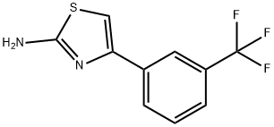 2-氨基-4-(3-三氟甲基苯基)噻唑, 172848-41-8, 结构式