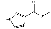 1-メチル-1H-イミダゾール-4-カルボン酸メチルエステル 化学構造式