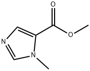 1-メチル-1H-イミダゾール-5-カルボン酸メチル 化学構造式