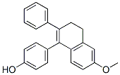 4-(6-methoxy-2-phenyl-3,4-dihydronaphthalen-1-yl)phenol 结构式