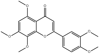 3',4' ,5,7,8-五甲氧基黄酮,17290-70-9,结构式