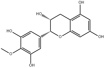 (-)-エピガロカテキン-4'-O-メチルエーテル 化学構造式