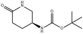 (S)-tert-butyl 6-oxopiperidin-3-ylcarbamate Structure