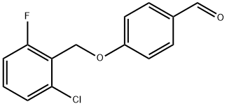 4-(2-氯-6-氟-苄基)氧基苯甲醛,172932-10-4,结构式