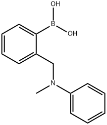 2-[(メチルフェニルアミノ)メチル]フェニルボロン酸 化学構造式