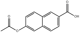 6-(乙酰基氧基)-2-萘甲酸 结构式