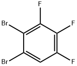 1,2-ジブロモ-3,4,5-トリフルオロベンゼン 化学構造式