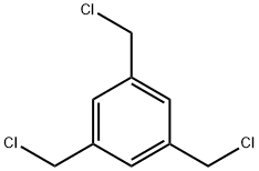 1,3,5-TRIS(CHLOROMETHYL)BENZENE, 17299-97-7, 结构式