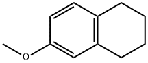 6-メトキシ-1,2,3,4-テトラヒドロナフタレン 化学構造式