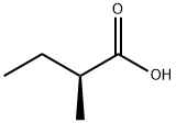 (S)-(+)-2-メチル酪酸 化学構造式