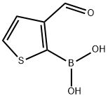 3-甲酸基噻吩-2-硼酸, 17303-83-2, 结构式