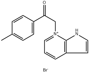 7-(4'-methylphenacyl)-1H-pyrrolo(2,3-b)pyridinium bromide,173045-16-4,结构式