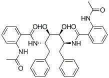 L-Altritol, 2,5-bis[[2-(acetylamino)benzoyl]amino]-1,2,5,6-tetradeoxy- 1,6-diphenyl- Struktur