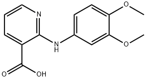 2-(3,4-dimethoxy-phenylamino)-nicotinic acid Struktur
