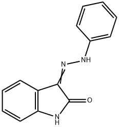 3-(2-Phenylhydrazono)-1H-indole-2-one, 17310-26-8, 结构式