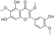 3',5,7-トリヒドロキシ3,4',6-トリメトキシフラボン 化学構造式