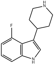 4-氟-3-(4 - 哌啶基)-1H-吲哚,173150-61-3,结构式
