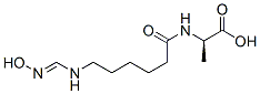 D-Alanine,  N-[6-[(hydroxyiminomethyl)amino]-1-oxohexyl]-  (9CI) Struktur