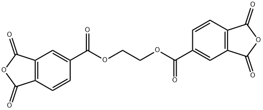 ビス(1,3-ジオキソ-1,3-ジヒドロイソベンゾフラン-5-カルボン酸)エチレン 化学構造式