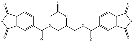甘油双(脱水偏苯三酸酯)乙酸酯, 1732-97-4, 结构式