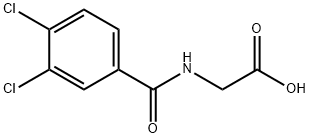 (3,4-ジクロロベンゾイルアミノ)酢酸 化学構造式