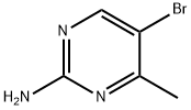 2-アミノ-5-ブロモ-4-メチルピリミジン 化学構造式