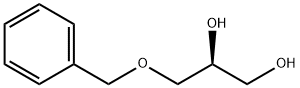 (S)-(-)-3-ベンジルオキシ-1,2-プロパンジオール 化学構造式