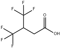 4,4,4-トリフルオロ-3-(トリフルオロメチル)酪酸 化学構造式