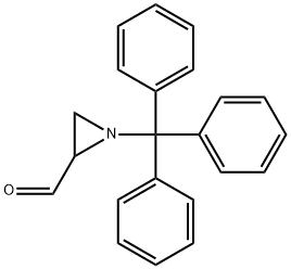 2-Aziridinecarboxaldehyde, 1-(triphenylmethyl)- Structure