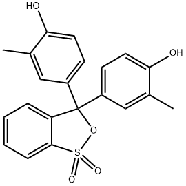 甲酚红,1733-12-6,结构式