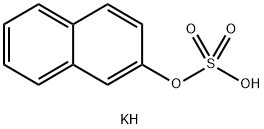 2-萘基 硫酸 钾盐, 1733-89-7, 结构式
