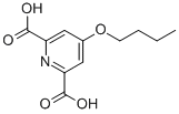 4-Butoxy-2,6-pyridinedicarboxylic acid Structure