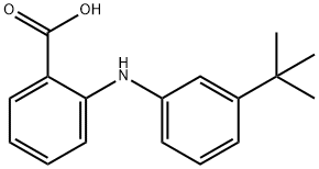 2-(3-叔丁基苯氨基)-苯甲酸 结构式