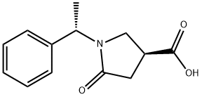 (1'S,3S)-1-(1'-苯乙基)-5-氧-3-吡咯烷甲酸 结构式