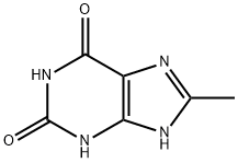 2,6-二羟基-8-甲基嘌呤 结构式