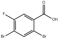 2,4-Dibromo-5-fluorobenzoic acid Struktur