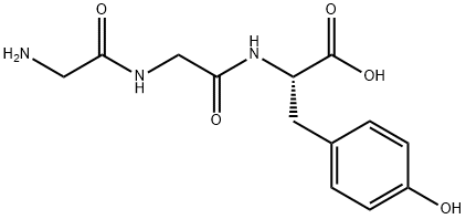 甘氨酰甘氨酰-L-酪氨酸, 17343-07-6, 结构式