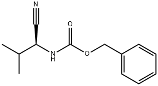 Carbamic acid, [(1S)-1-cyano-2-methylpropyl]-, phenylmethyl ester Struktur