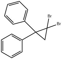 1,1-Dibromo-2-2-diphenylcyclopropane Structure