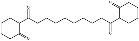 1,10-Bis(2-oxocyclohexyl)-1,10-decanedione Struktur