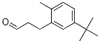 Benzenepropanal, 5-(1,1-diMethylethyl)-2-Methyl- Structure