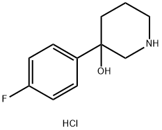 3-(4-FLUORO-PHENYL)-PIPERIDIN-3-OL HYDROCHLORIDE Structure