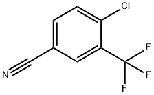 4-CHLORO-3-(TRIFLUOROMETHYL)BENZONITRILE Struktur