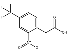 2-(2-硝基-4-三氟甲基苯基)乙酸, 1735-91-7, 结构式