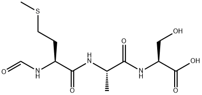 N-ホルミル-MET-ALA-SER 化学構造式