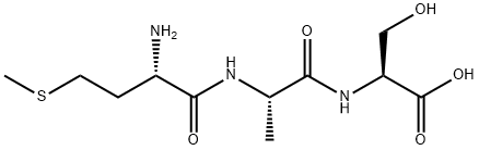 L-Met-L-Ala-L-Ser-OH 化学構造式