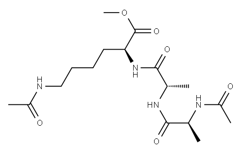 N6-Acetyl-N2-[N-(N-acetyl-L-alanyl)-L-alanyl]-L-lysine methyl ester Struktur