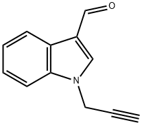 1-(2-プロピン-1-イル)-1H-インドール-3-カルブアルデヒド 化学構造式